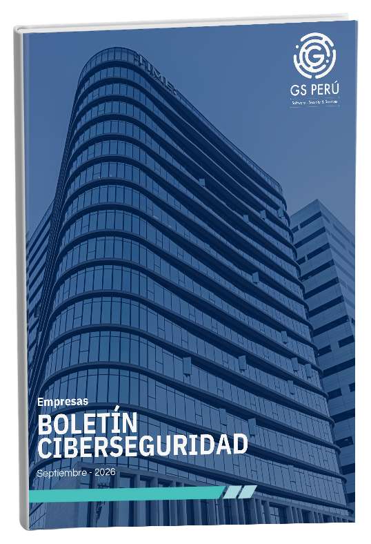Mockup del boletín de ciberseguridad de GS Perú